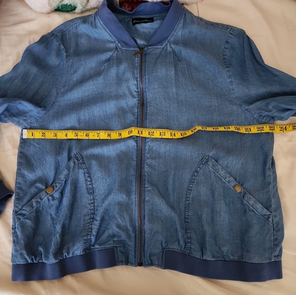 Alison Andrews Bomber Jacket Chambray - Picture 8 of 9